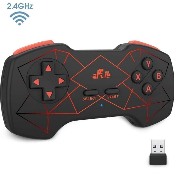 Rii RT838 Wireless Gamepad Controller with Colorful RGB Backlit for PC, PS3 - Picture 3 of 5